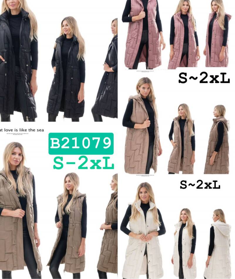 Kamizelka damskie Roz S-2XL, 1 Kolor Paczka 4 szt